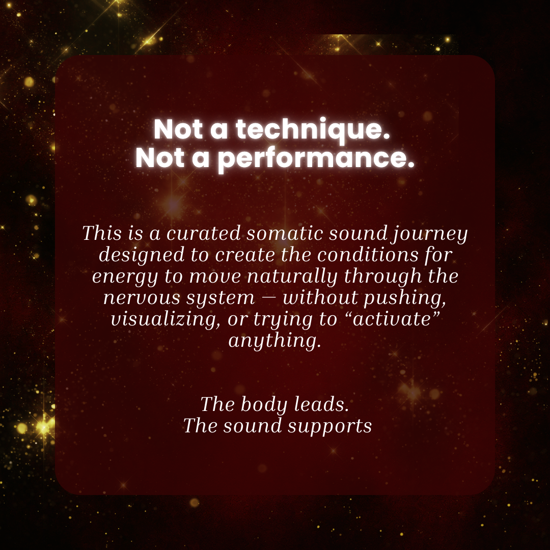 Kundalini Activation: A Somatic Sound Journey