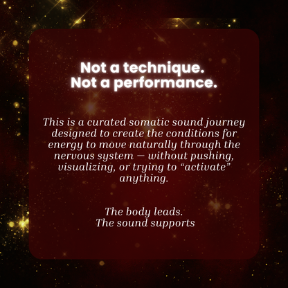 Kundalini Activation: A Somatic Sound Journey