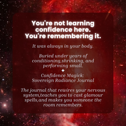 Confidence Magick: Sovereign Radiance Journal