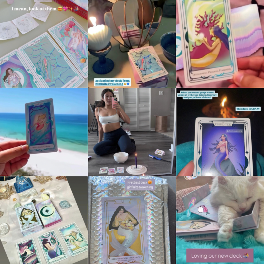 Siren Awakening™ Oracle Deck — 55 Cards + Guidebook