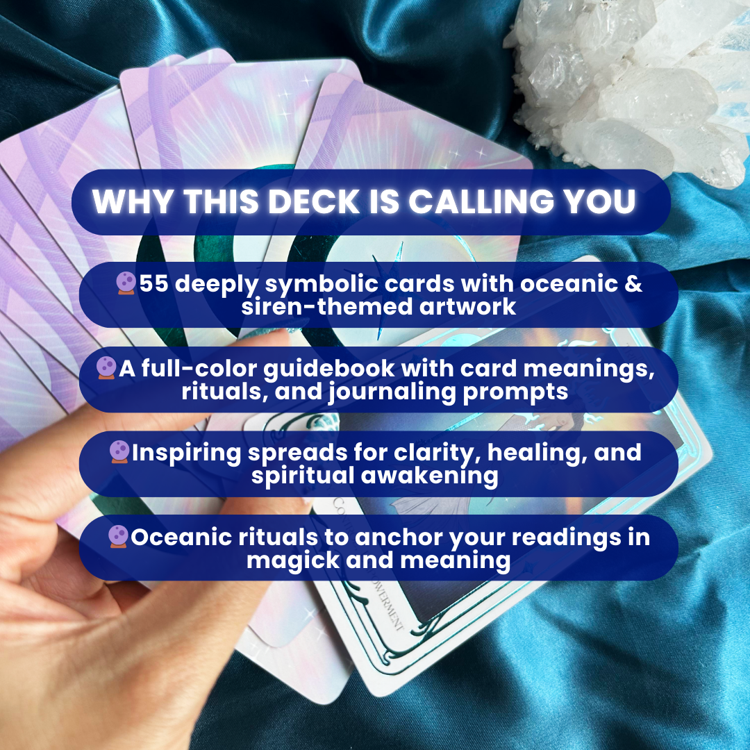 Siren Awakening™ Oracle Deck — 55 Cards + Guidebook