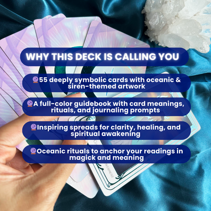 Siren Awakening™ Oracle Deck — 55 Cards + Guidebook